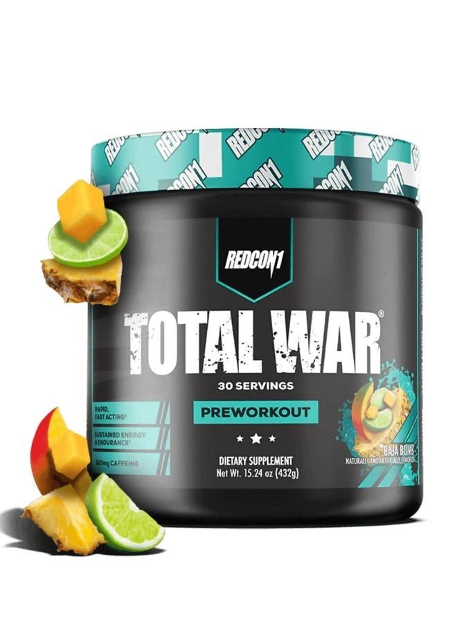 Total War Pre -Workout, Baja Bomb Flavour, 30 Servings