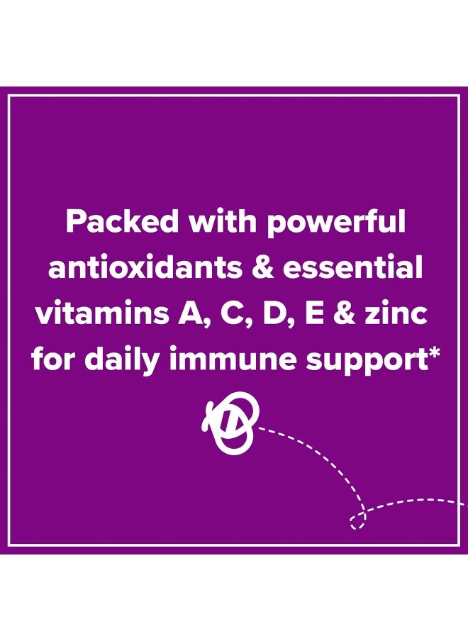Zarbee's Elderberry Gummies for Kids with Vitamin C; Zinc & Elderberry; Daily Children's Immune Support Vitamins Gummy for Children Ages 2 and Up; Natural Berry Flavor; 42 Count