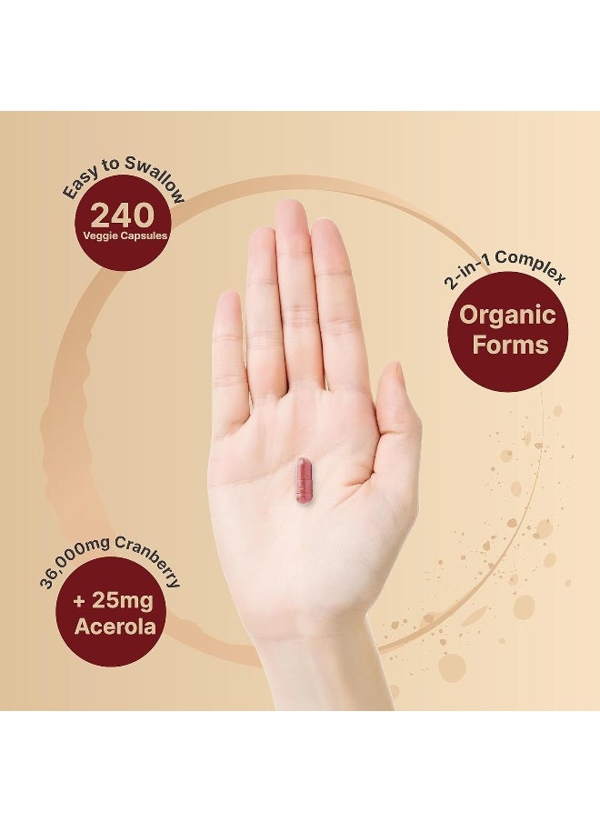 NatureBell Cranberry Pills 36,000mg with Acerola