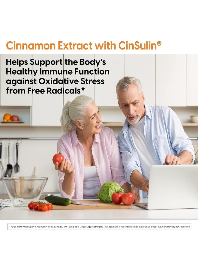 Doctor's Best Cinnamon Extract with CinSulin, Non-GMO, Vegan, Gluten Free, Soy Free, Helps Maintain Blood Sugar Levels, 250 mg, 120 Veggie Caps