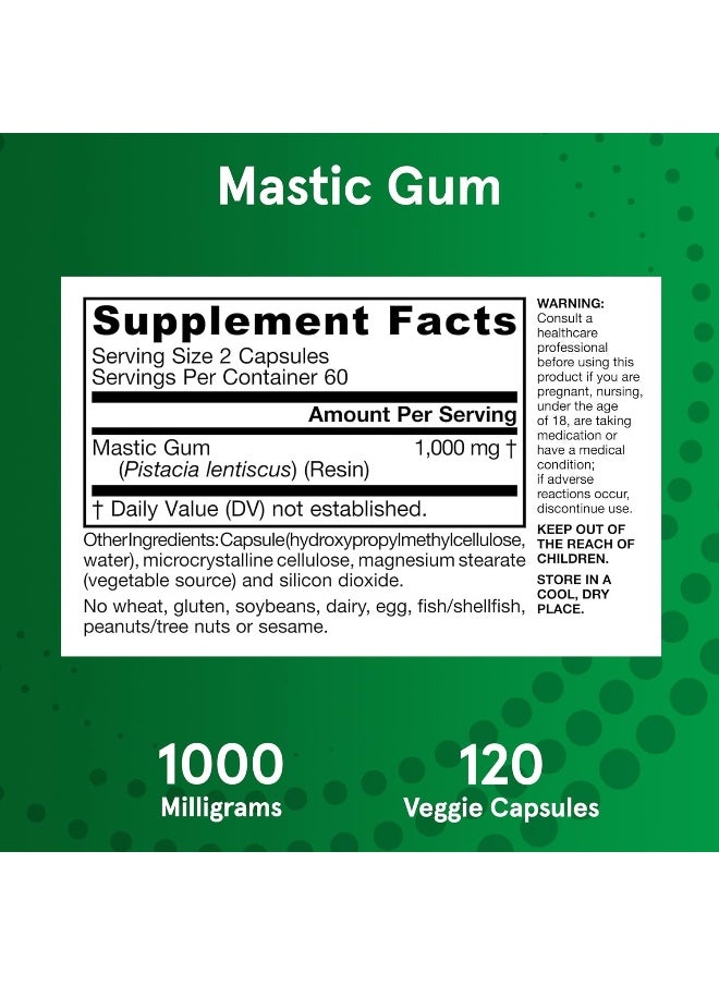 Jarrow Formulas Mastic Gum 1000 mg - 120 Veggie Caps