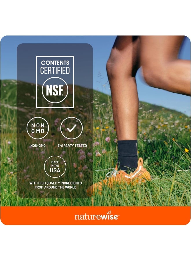 NatureWise ORGANIC Curcumin Turmeric 1650mg, 180 caps with 95% Curcuminoids for Cardiovascular Support & Healthy Joints with Advanced Absorption