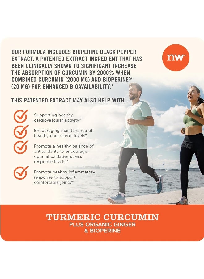 NatureWise Curcumin Turmeric 2250mg | 95% Curcuminoids & BioPerine Black Pepper Extract | Advanced Absorption for Cardiovascular Health Joint Support | Gluten Free Non-GMO [1 Month Supply - 90 Count]