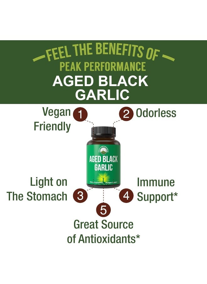 Peak Performance Aged Black Garlic Capsules