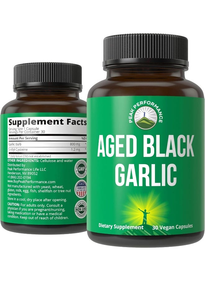 Peak Performance Aged Black Garlic Capsules