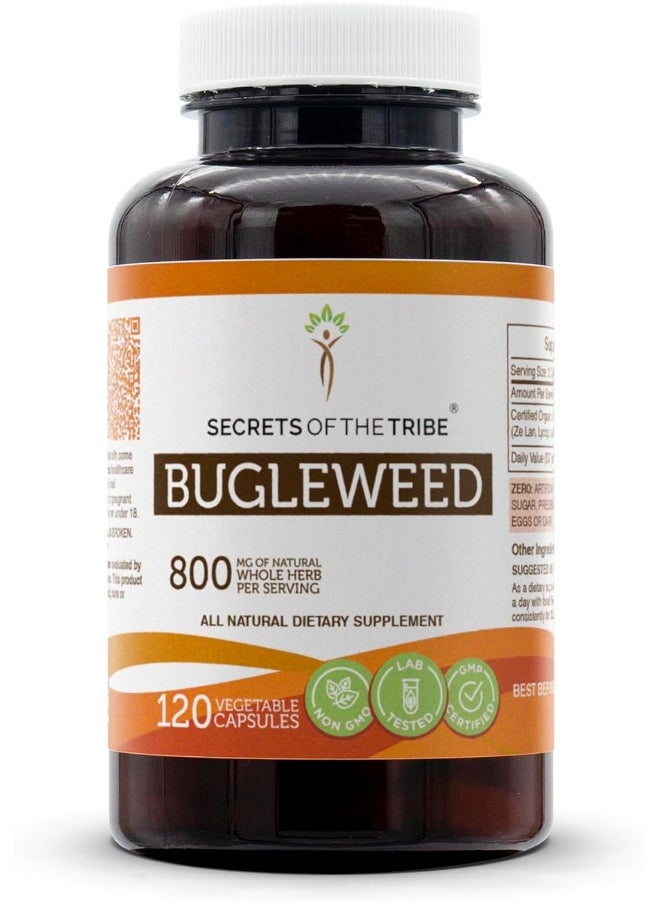 Secrets of the Tribe Bugleweed 120 Capsules, 800 mg, Bugleweed (Lycopus Virginicus) Dried Herb