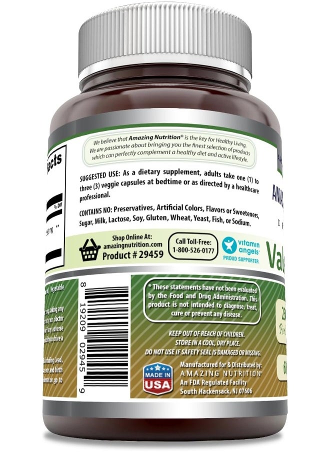 Amazing Nutrition Formulas Valerian Root 4:1 Extract Supplement