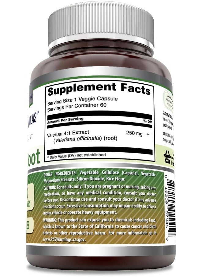 Amazing Nutrition Formulas Valerian Root 4:1 Extract Supplement