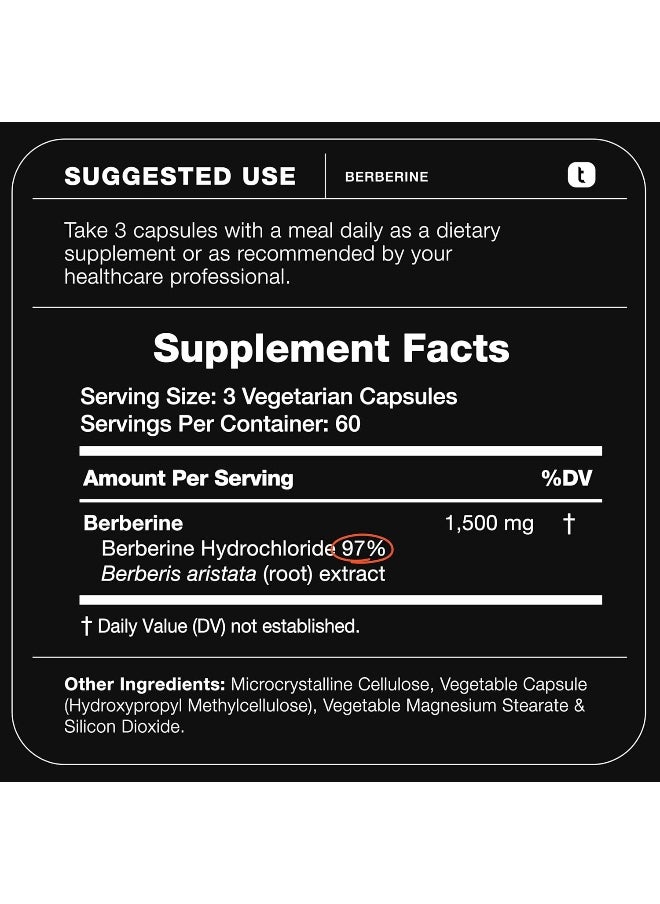 Toniiq Ultra High Strength Berberine 1500mg from The Himalayas Berberine Supplement