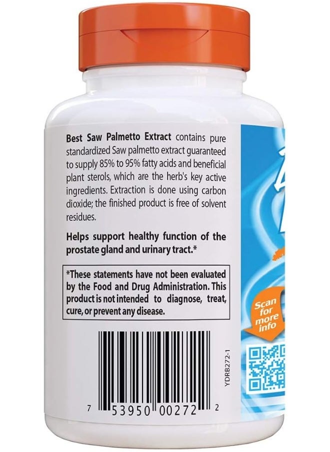 Doctor's Best Saw Palmetto 320 Mg Softgels, 180 Count