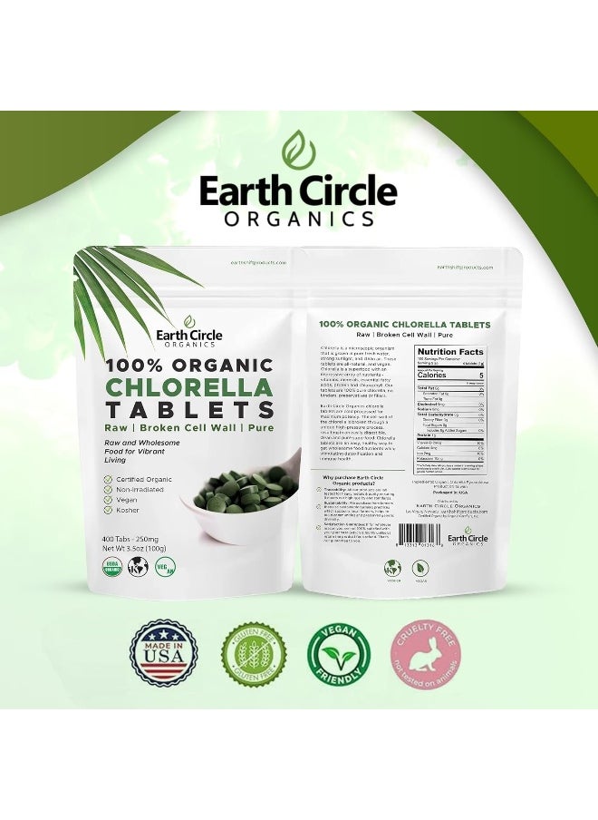 Earth Circle Organics Chlorella Tablets, Og1