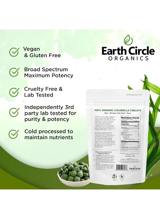Earth Circle Organics Chlorella Tablets, Og1