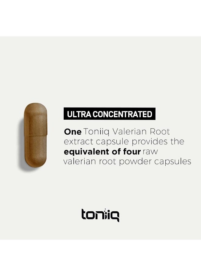 Ultra High Strength Valerian Root Capsules - 1,300mg 4X Concentrated Extract - The Strongest Valerian Root Supplement Available - 120 Capsules