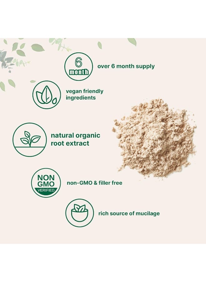 Pure USDA Organic Marshmallow Root Powder, 4 Ounce, Supports Digestive Gastrointestinal Health, No Irradiated, No Contaminated and No GMOs. Vegan Friendly.