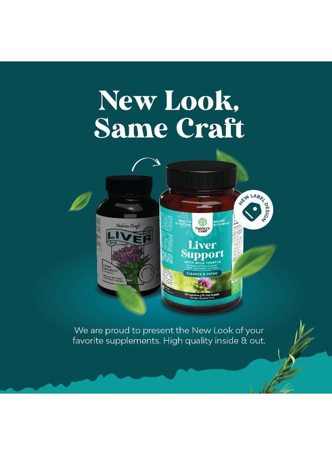 Liver Cleanse Detox & Repair Complex - Herbal Liver Support Supplement with Silymarin Milk Thistle Artichoke Extract Dandelion Root Organic Turmeric and Berberine - Milk Thistle Liver Detox Supplement
