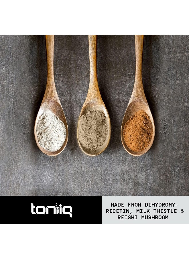 Toniiq Ease with DHM - Full Liver Support for a Night Out - 120 Capsules - 50x Super Concentrated Extract