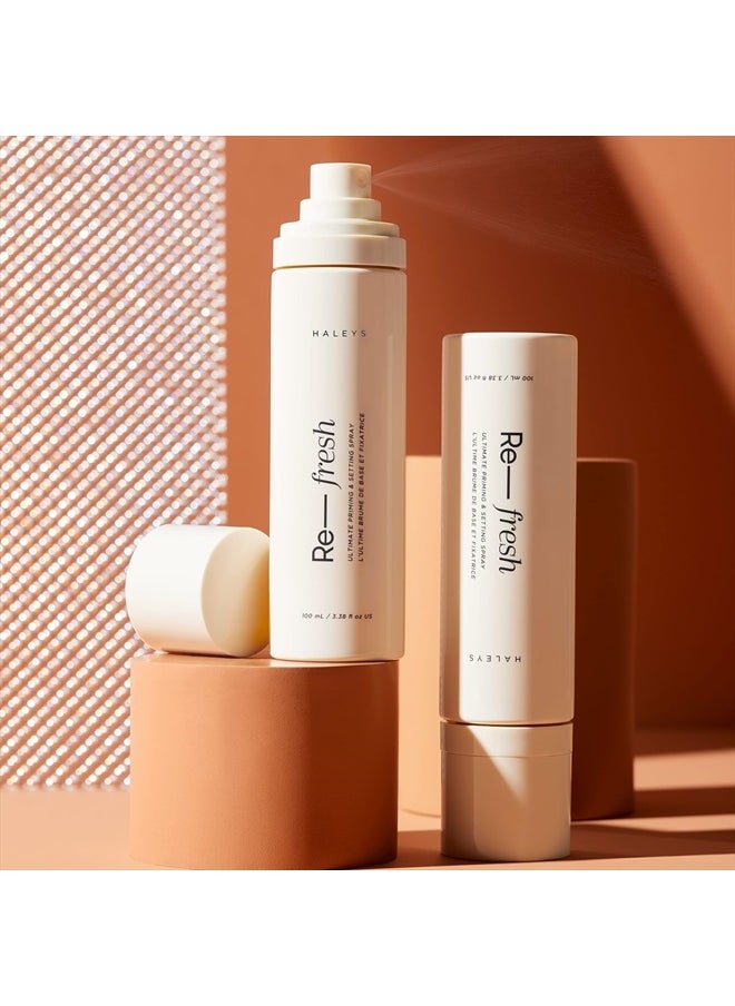 Priming & Setting Spray, Makeup Longwear, Nourishing, Soothes, Calms Skin, Lightweight, Balance Oil, Refreshes, For All Skin Types & Tones, Vegan & Cruelty Free, Fragrance-Free, Alcohol-Free