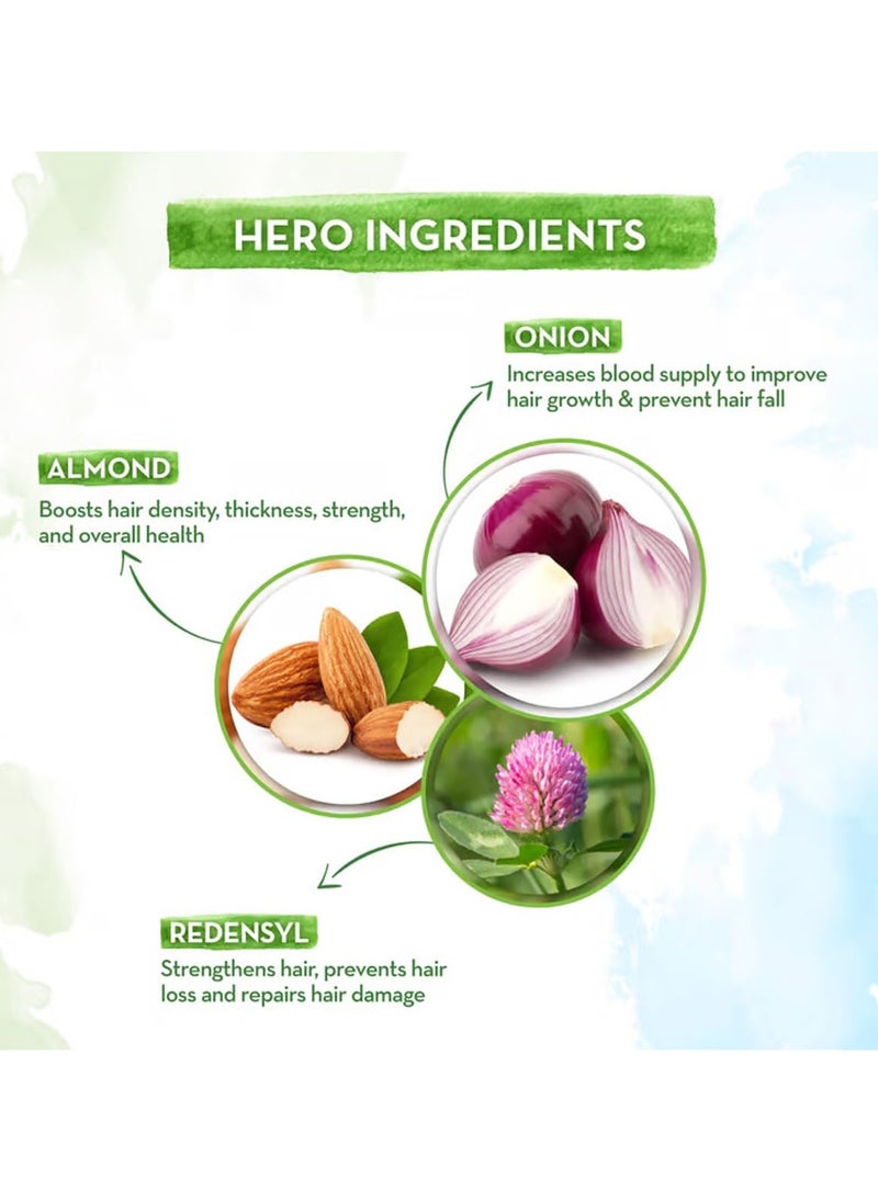 Onion Hair Oil with Onion Oil & Redensyl for Hair Fall Control | Boosts Hair Growth | Adds Strength & Shine | 200 ml