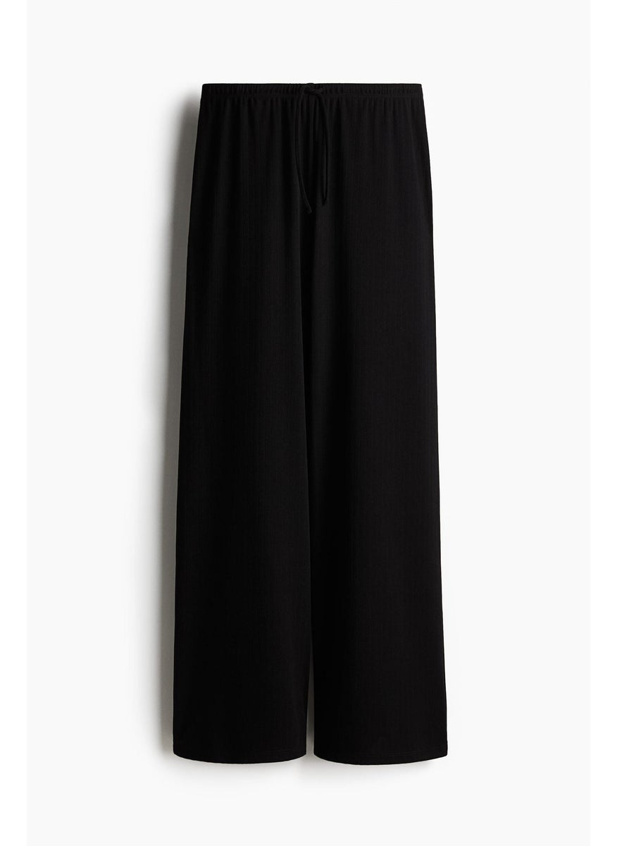 Wide Drawstring Trousers