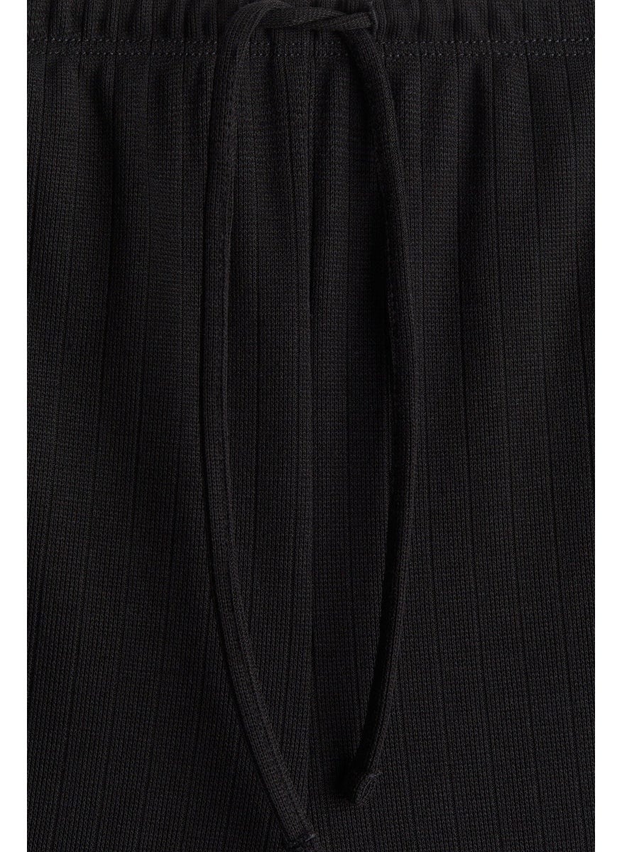 Wide Drawstring Trousers