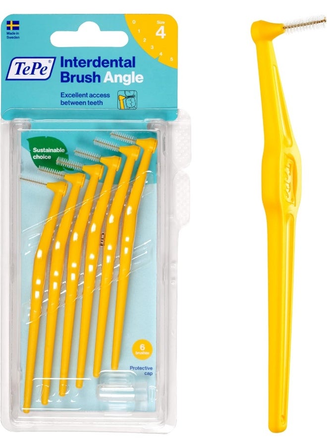 TePe Angle Interdental Brush Yellow 0.7 mm 6's