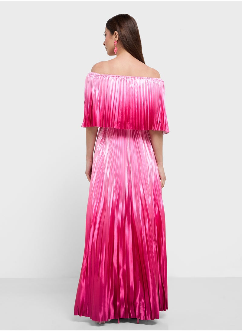 Ombre Off Shoulder Dress