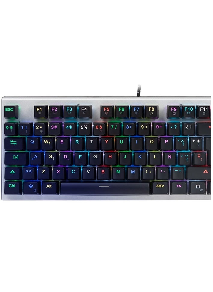 Meetion MK04 TKL RGB Backlit Multimedia Blue Switch Full key anti-ghosting Mechanical Gaming Keyboard