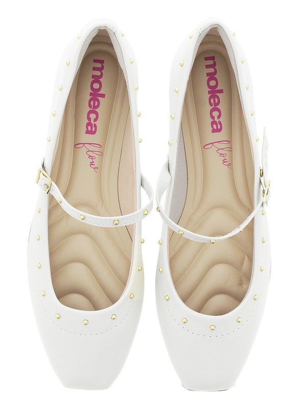 Moleca Ladies Ballerinas Off White | Made In Brazil