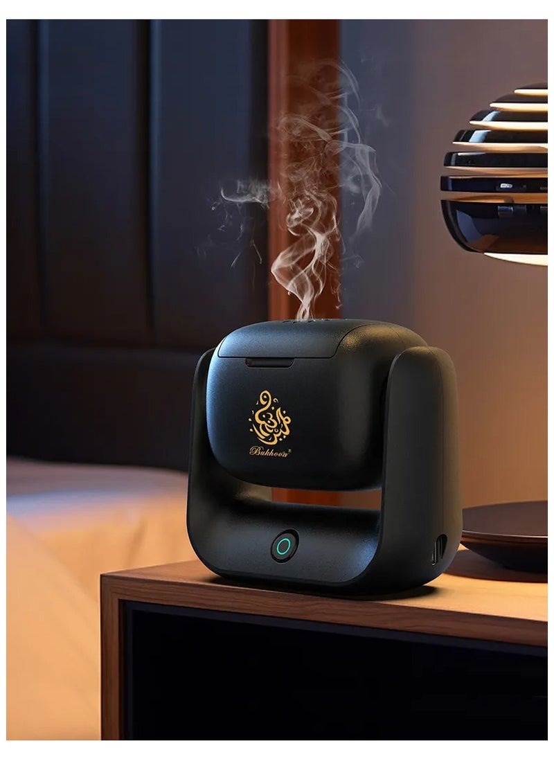 Modern Rotatable Incense Burner, Bakhoor Burner, Aromatherapy Machine Bukhoon Arab Oud Home Electrical Bakhoor Burner,