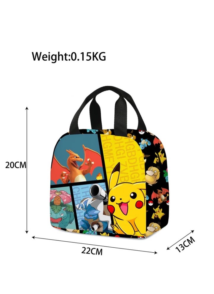 Pikachu Cartoon Lunch Bag Meal Bag