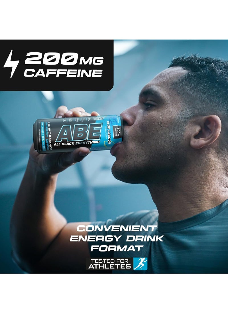 Abe Energy Plus Pre Workout With Blue Lagoon Drink 330Ml Pack Of 12