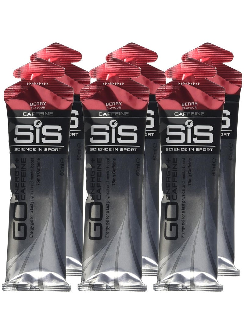 Go Energy+ Caffeine, With B Vitamins To Help Reduce Tirednees And Fatigus,Trusted Quality since 1992,Natural Flavours B6 vitamin ,Berry Flavour, 60ml (6 Packs)
