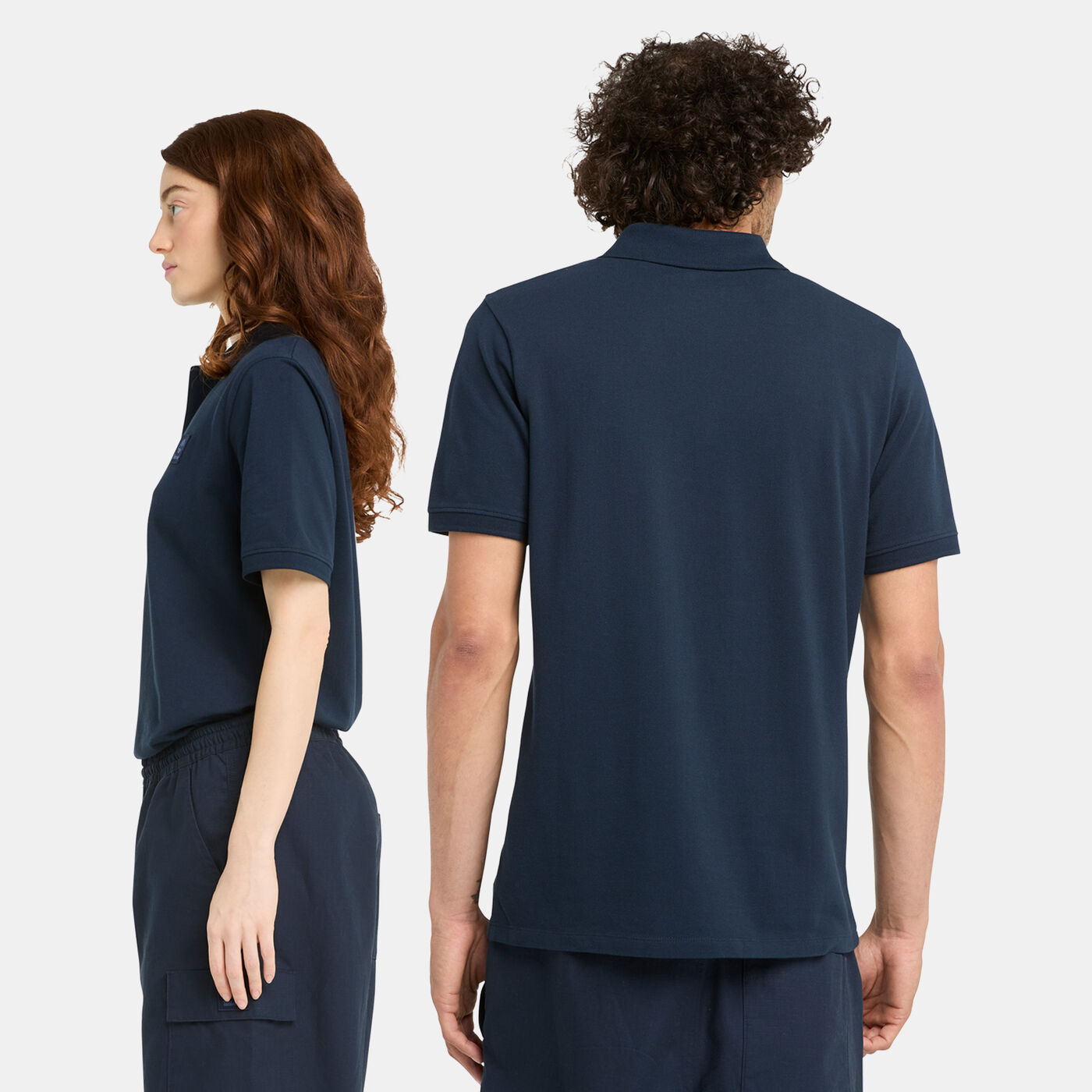Men's Woven Badge Polo Shirt