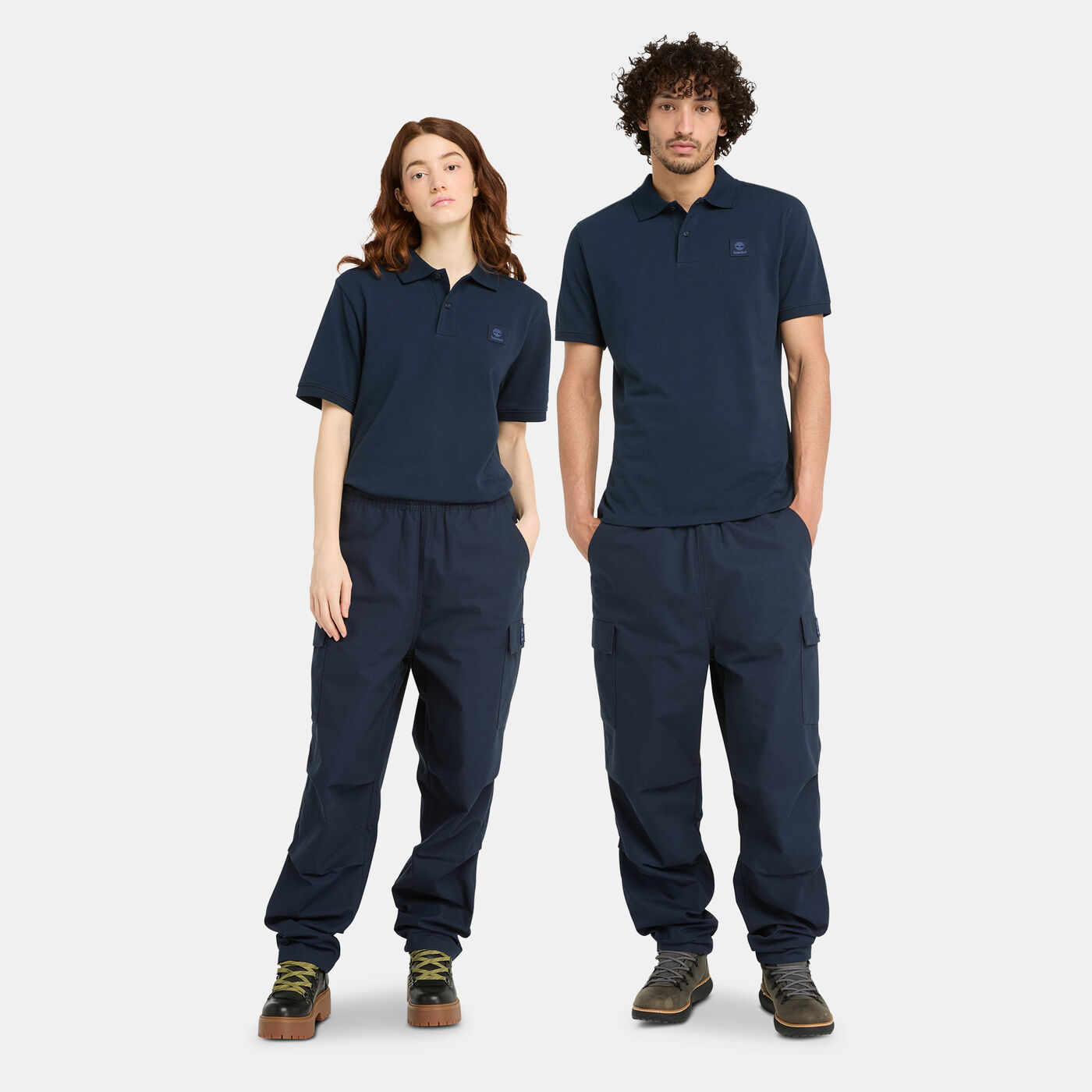 Men's Woven Badge Polo Shirt