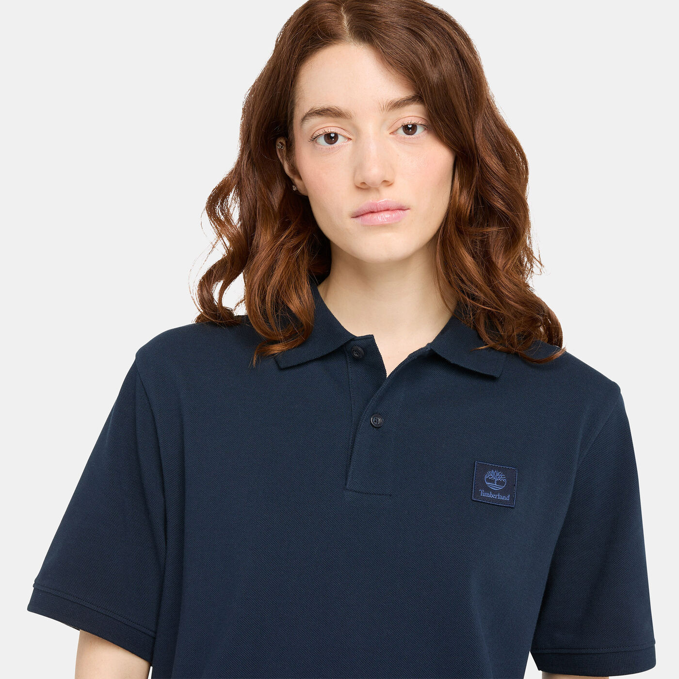 Men's Woven Badge Polo Shirt