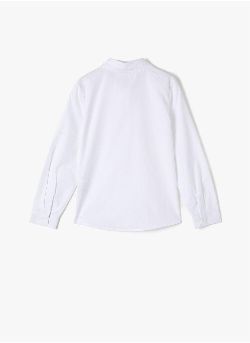 Long Sleeve Lace Up Pyjama Top