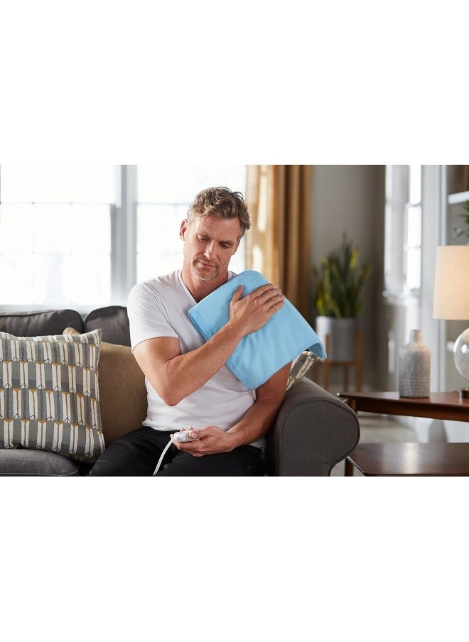 Sunbeam 731-500 Heating Pad with Ultra Heat Technology - Light Blue