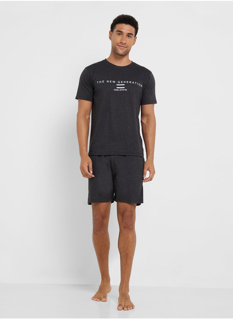 Nightwear T-Shirt & Shorts Sets