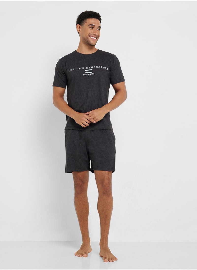 Nightwear T-Shirt & Shorts Sets