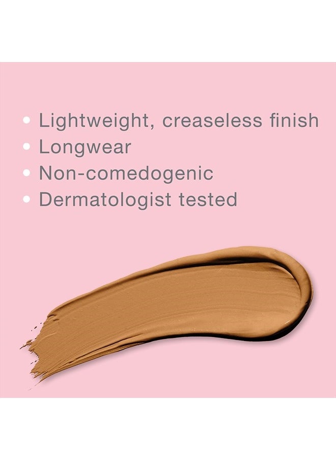 Healthy Skin Radiant Brightening Cream with Peptides & Vitamin E Antioxidant, Lightweight Perfecting Concealer, Non-Comedogenic, Mocha Medium/Deep 03 with neutral undertones, 0.24 oz