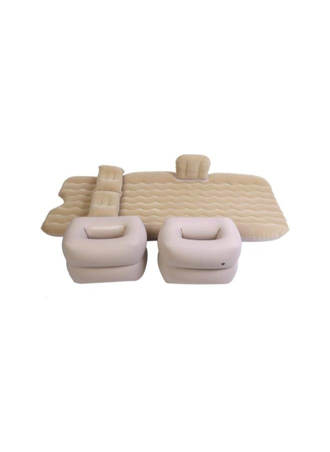 Inflatable Bed Mattress, Inflatable Bed Mattress Indoor Outdoor Camping Travel Car Back Seat Air Beds Cushion with Two Air Pillows