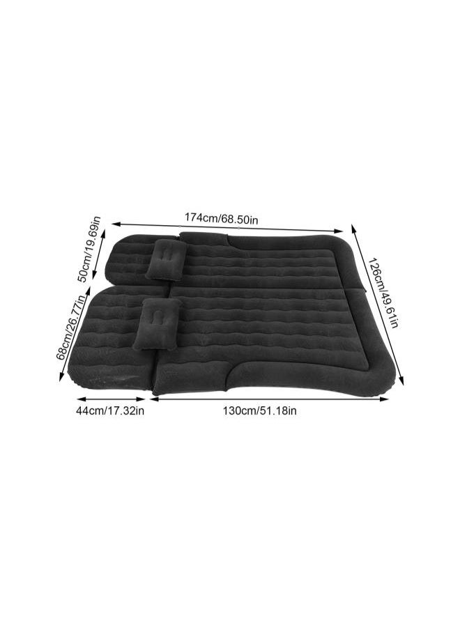 Car Air Mattress, SUV Air Mattress for Camping,2-in-1 Multi-Functional Inflatable Bed PVC Flocking Soft Sleeping Rest Cushion for Home Outdoor Travel Sleeping Inflate Air Mattress