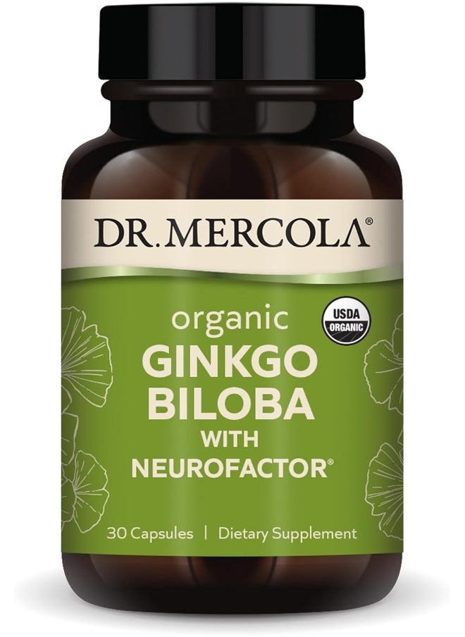 Dr. Mercola Organic Ginkgo Biloba with Coffee Fruit Extract Dietary Supplement