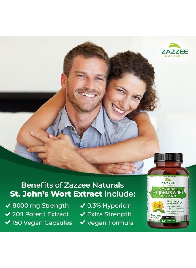 Zazzee Extra Strength St. John's Wort