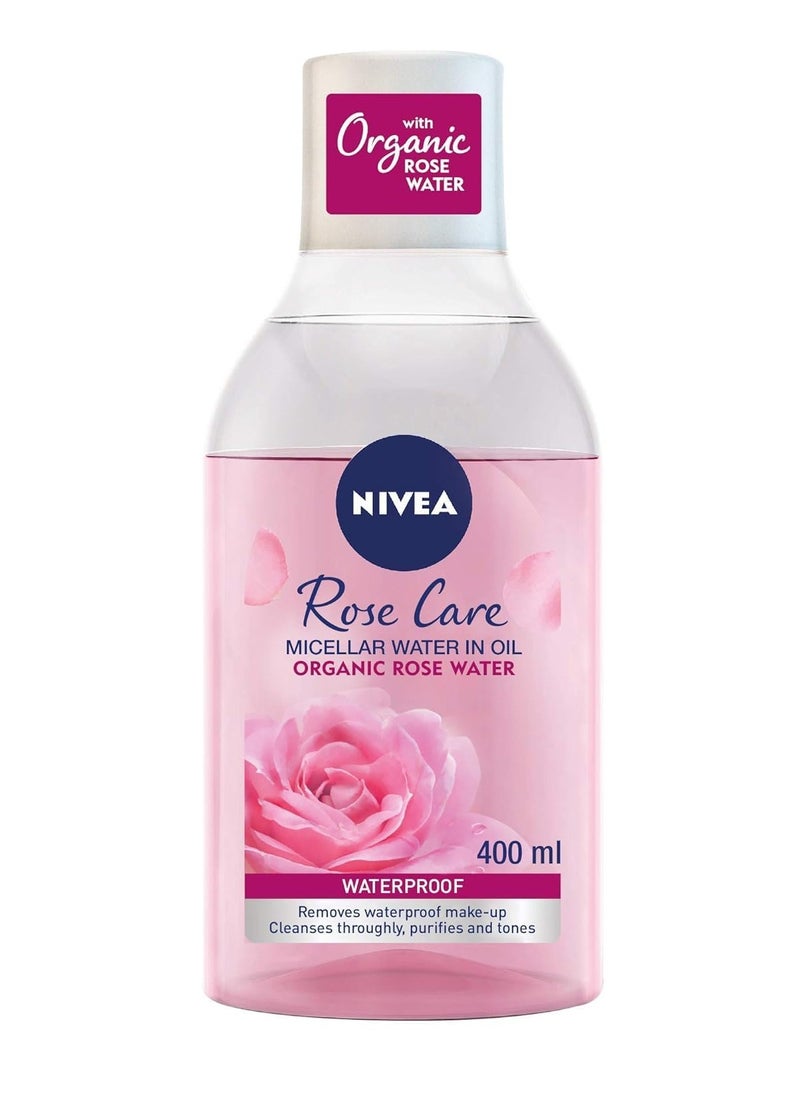 NIVEA Micellar Cleansing Water, Skin Breathe Rose MicellAIR, 400ml