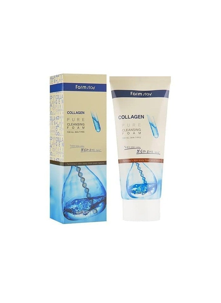 FARMSTAY Collagen Pure Cleansing Foam, 180ml