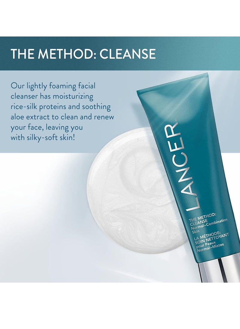 Lancer Skincare The Method: Cleanse Face Cleanser, Daily Face Wash with Salicylic Acid, Sensitive or Dehydrated Skin, 4.05 Fluid Ounces