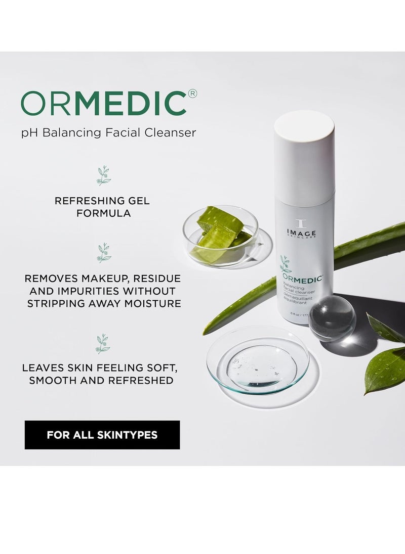 IMAGE Skincare, Ormedic pH Balancing Facial Cleanser, Mild Foaming and Hydrating Face Wash with Aloe Vera
