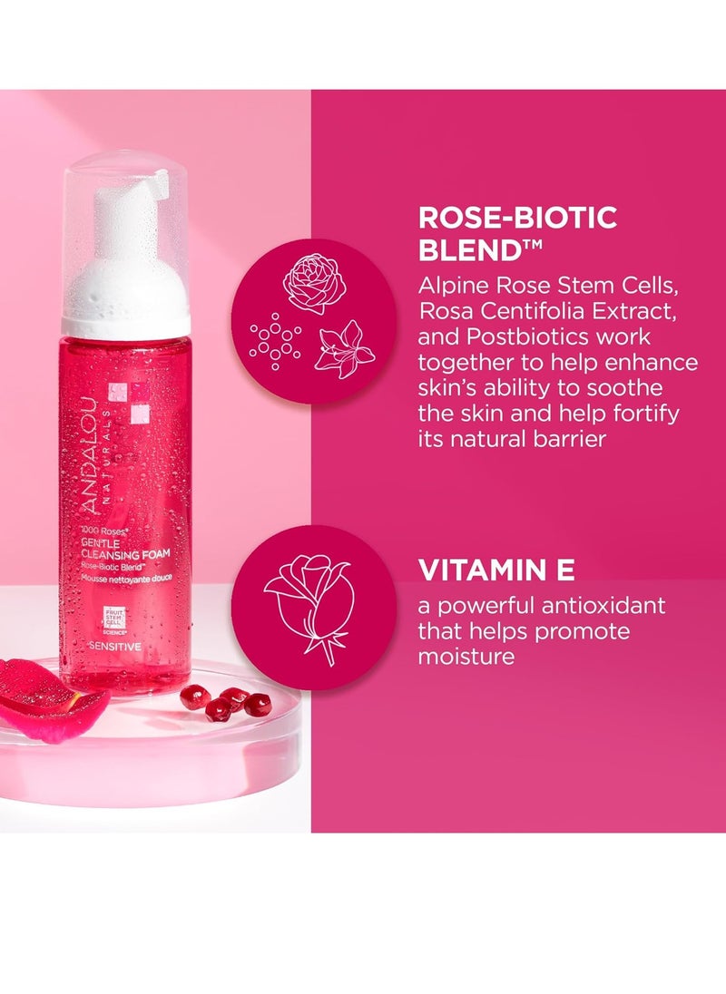 Andalou Naturals 1000 ROSES® Gentle Cleansing Foam