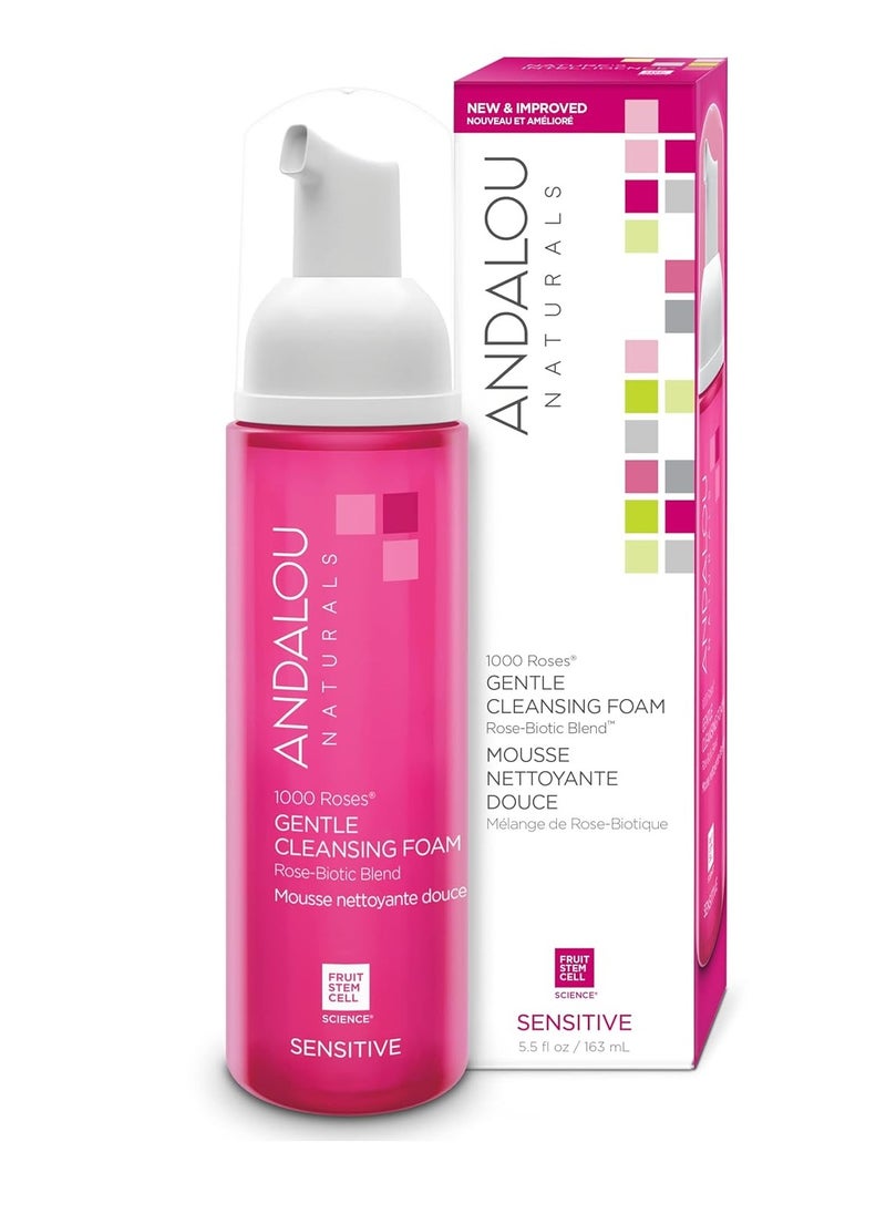 Andalou Naturals 1000 ROSES® Gentle Cleansing Foam